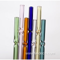 custom colored glass drinking straws